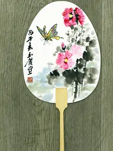 Original Chinese Decorative Round Fan Painting