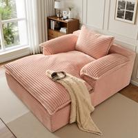 Upgrade Pink Plush Corduroy With Soft Cushion