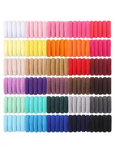 100pcs Sweet High-Elastic Durable Hair Ties, Scrunchies, Cute and Fun Gift, Perfect for Daily Hairstyles, Office, School, Parties