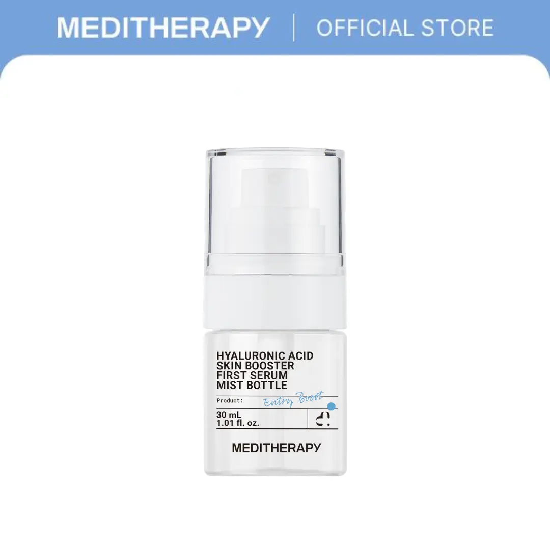 Refillable Empty Hyaluronic Acid Skin Booster First Serum Mist Spray Bottle 30ml (Serum Not Included) | MEDITHERAPY Official