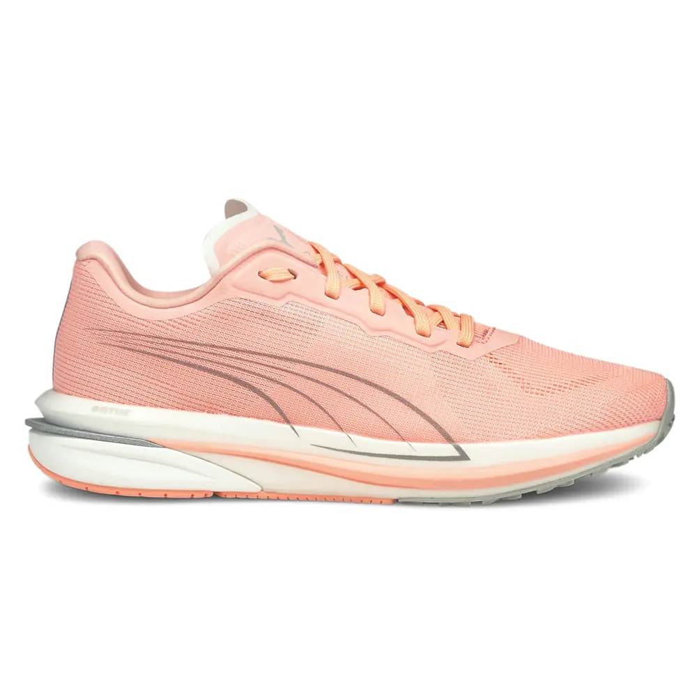 PUMA Womens Velocity Nitro Lace Up Running Sneakers Shoes - Pink