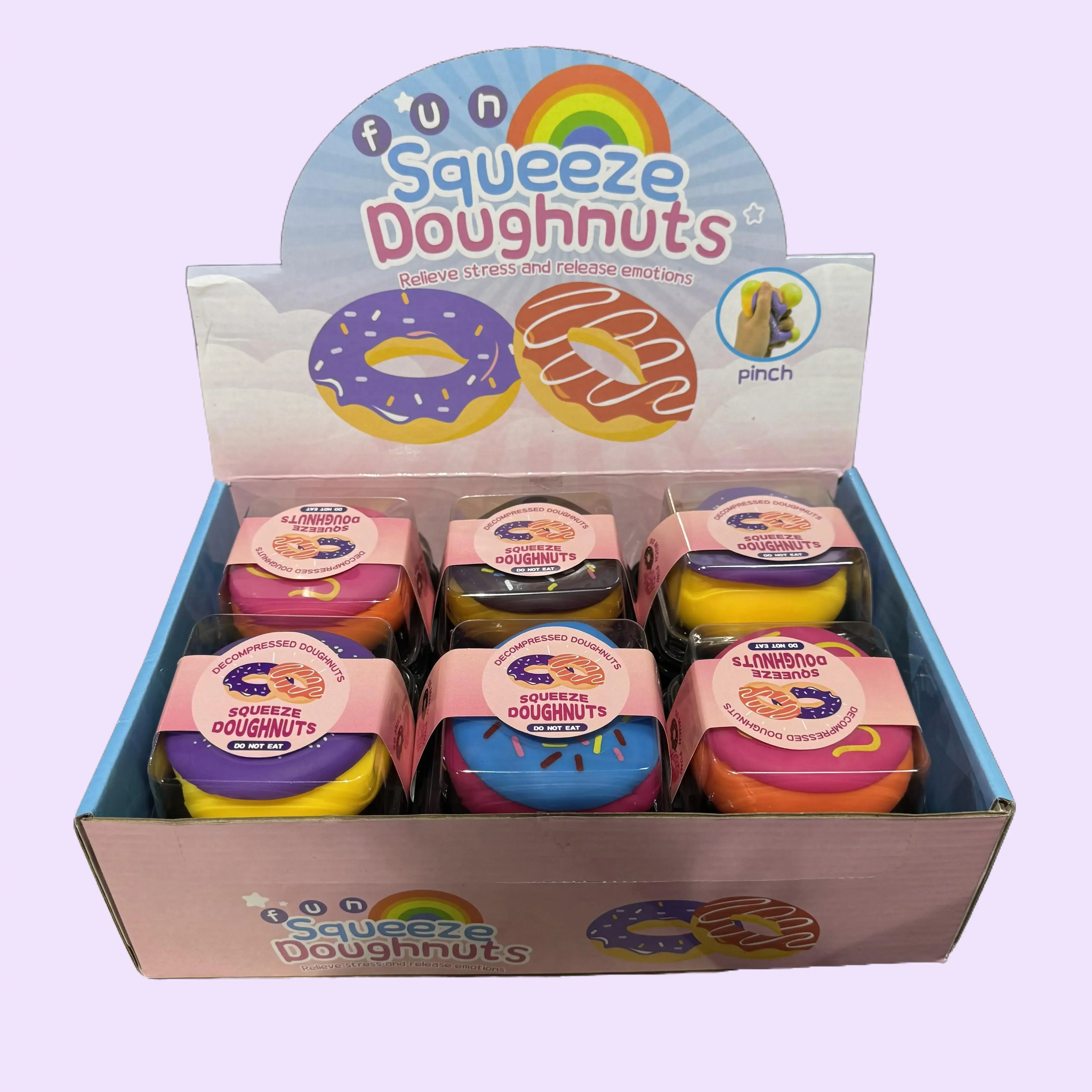 Doughnut Squishy Toy – Soft Slow-Rising Stress Relief Squeeze Toy