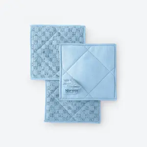 Norwex EnviroScrubs - Pack of 3 Duo-Sided Graphite and Blue Sponges (Limited Edition) for Cleaning Microfiber