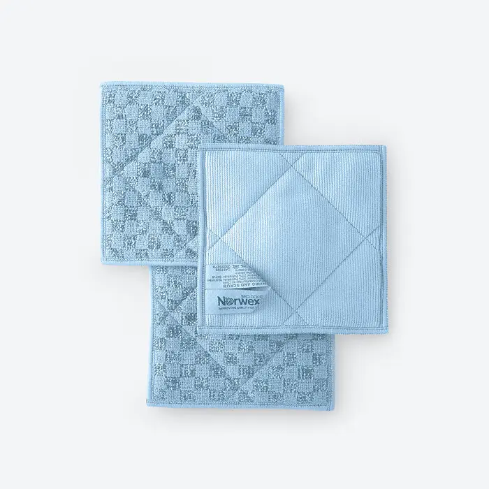Norwex EnviroScrubs - Pack of 3 Duo-Sided Graphite and Blue Sponges (Limited Edition) for Cleaning Microfiber