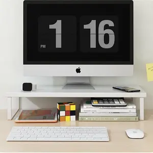 50cm Fixed Height Monitor Stand Riser, Heavy Duty Computer Monitor Elevated Base, Desktop Storage Organizer for Office Supplies