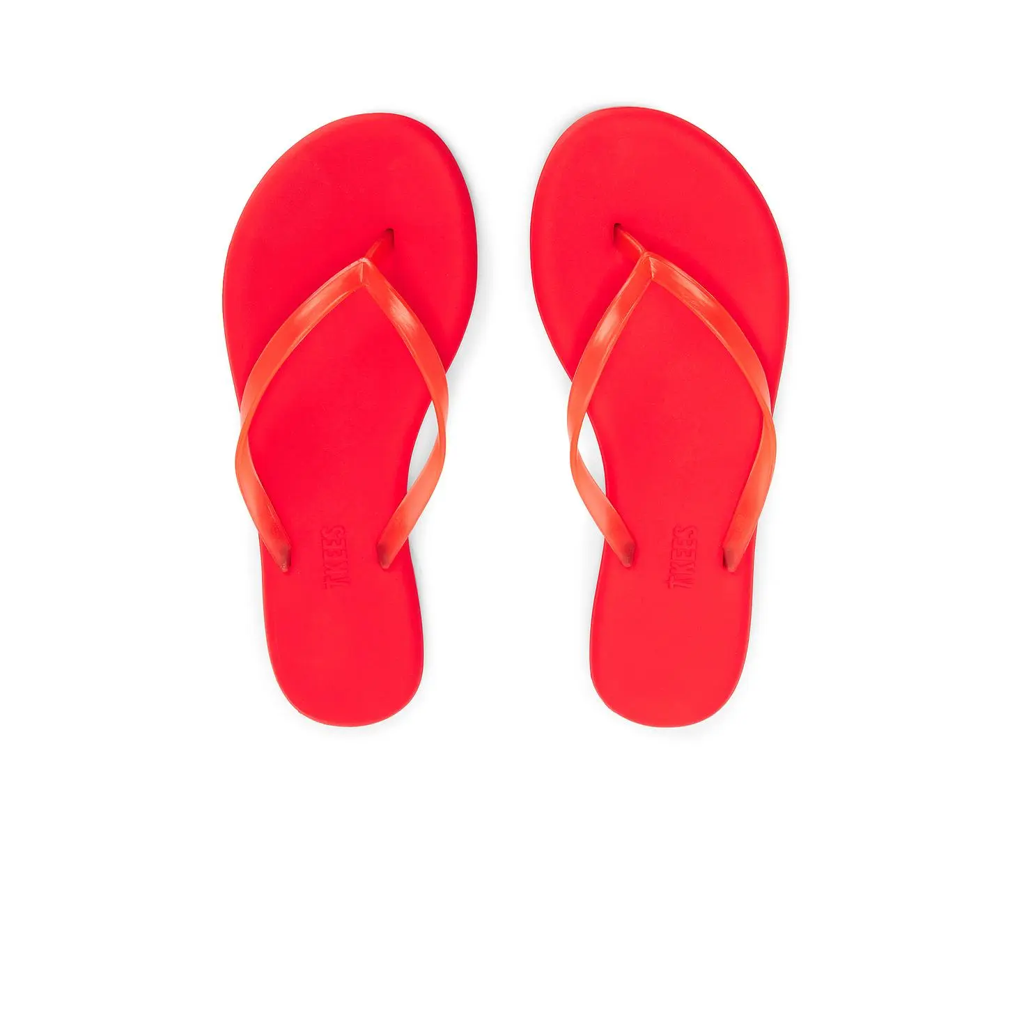 TKEES Aqua Flip Flops in Sol Red