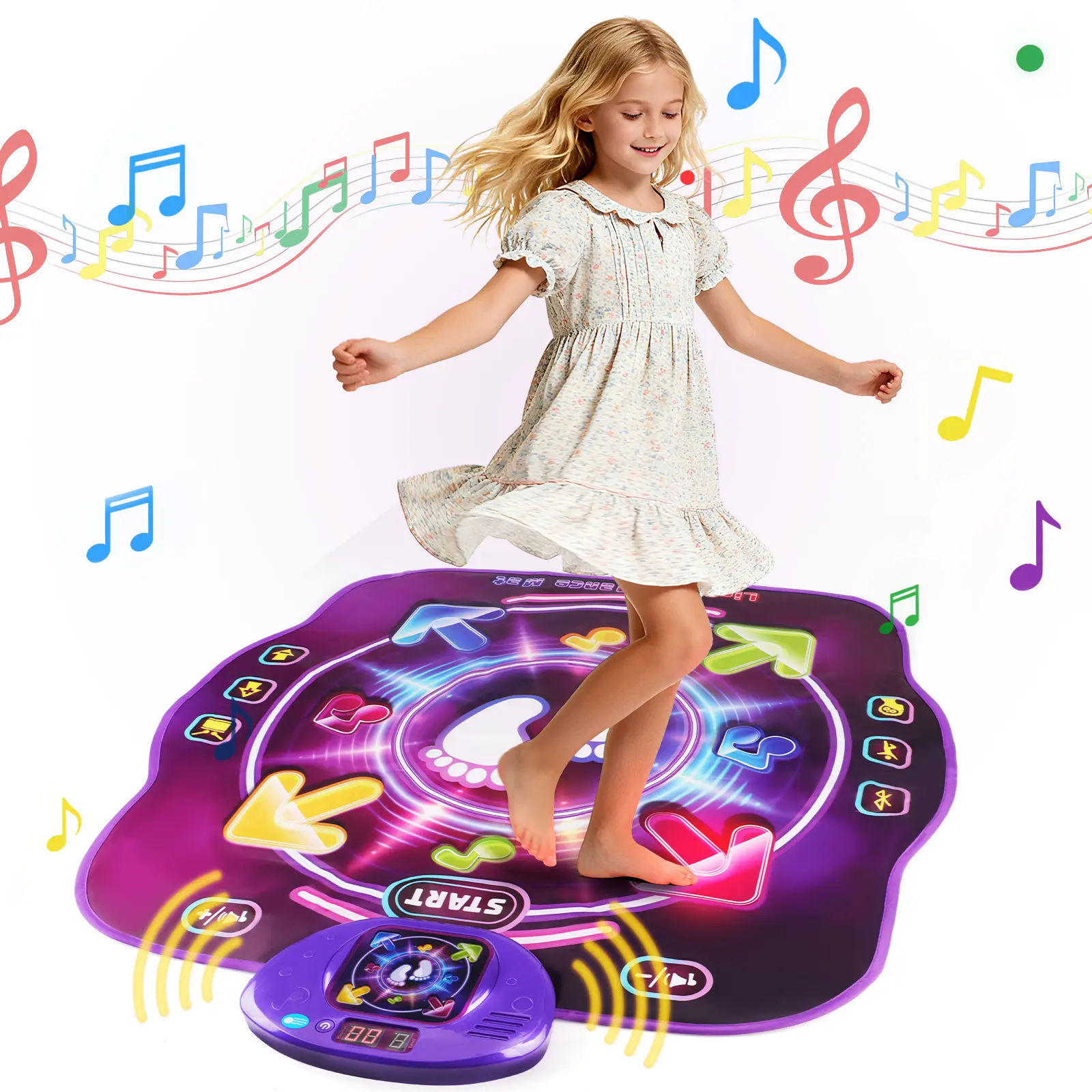知育玩具 everyday with zippy & family dance party Kids Dance Mat (39.3