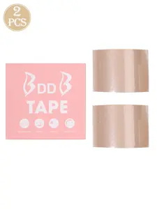 2rolls Breathable Breast Lift Tape with Petal Back Design - Invisible Adhesive Bra for Women, Sports & Special Occasions - , Sports Bra  Petal Back Design  Discreet Coverag