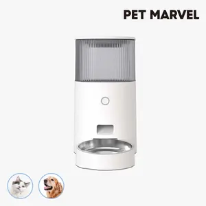 Automatic Feeder, MINI, Wi-Fi enabled, 2.5L/10cup automatic cat / dog feeder with stainless steel bowl.- Pet Marvel