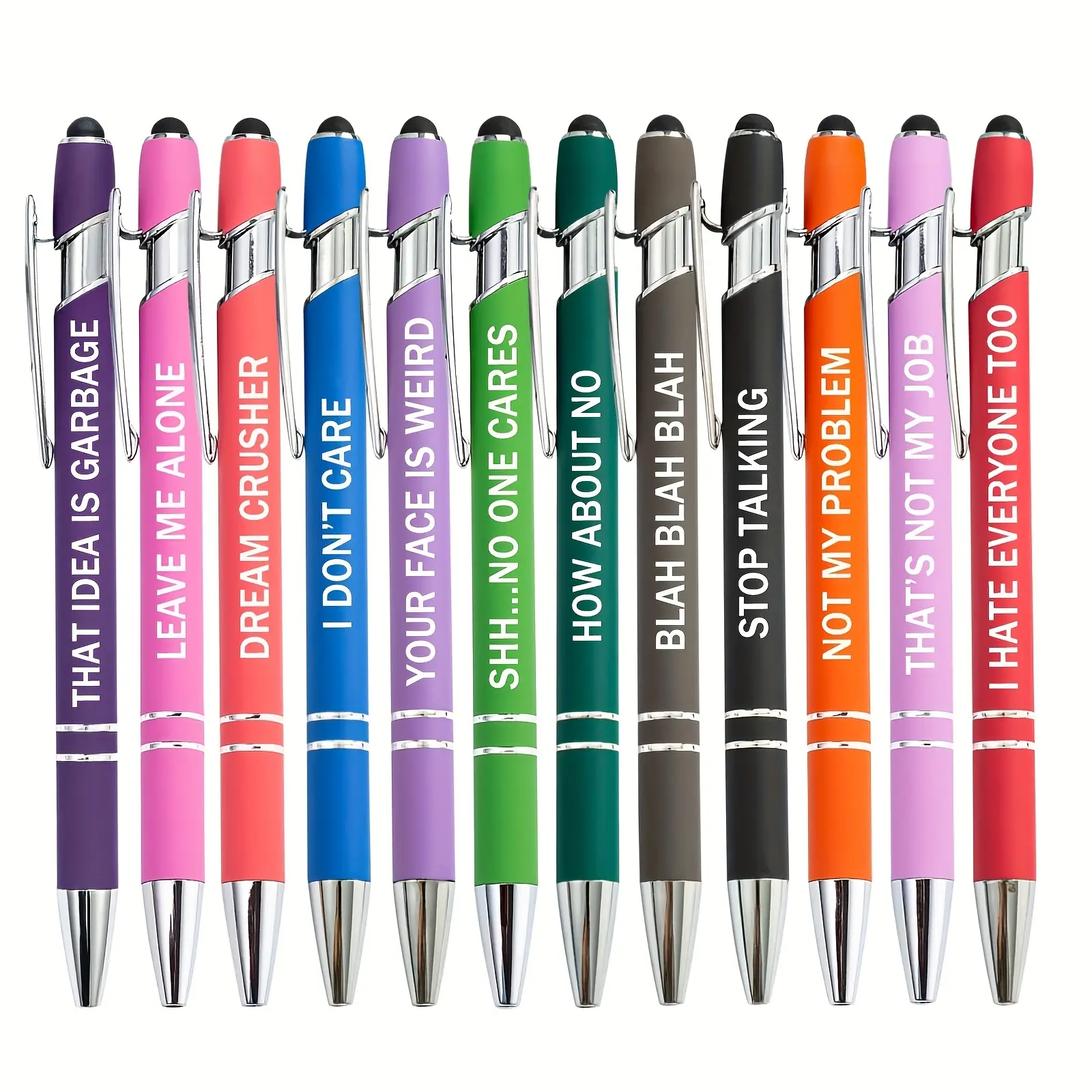 Motivational Touch Pen Set (dual-Head Design), Ink Smooth Writing ...