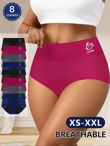 【Period Panty】8-Count Breathable Period Underwear | High-waisted Anti-leak & All-season Fit