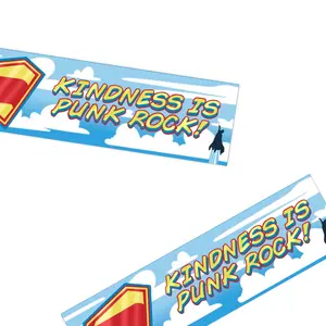 Kindness Is Punk BumperSticker, Sup!er!man 2025 Shirt, Punk Rock Supe!rhero Clipart