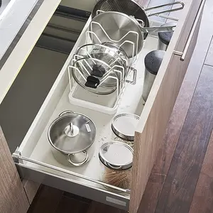 Adjustable Expandable Kitchen Storage Rack, Under Sink Organizer, Efficient Fry Pan Holder, Ideal Drawer Organizer Gift