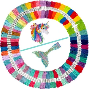 100 PCS Polyester Floss Coded as Embroidery Numbers, Best Bracelets String Set