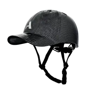 hard material Adult Ebike Bike Helmet with Visor, Ultra light Bicycle Helmet Head Circumference Size Adjustable For Scooter Urban commuter B full brim hard hat