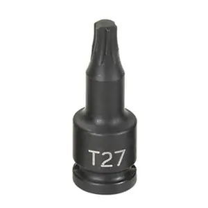 Grey Pneumatic Corp.  .25 in. Drive x T27 Internal Star Impact Driver, Alloy Steel, High Torque, .25 Drive