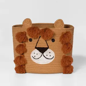 Lion Coiled Rope Basket - Pillowfort
