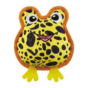 Xtreme Seamz Dart Frog Squeaky Durable Dog Toy