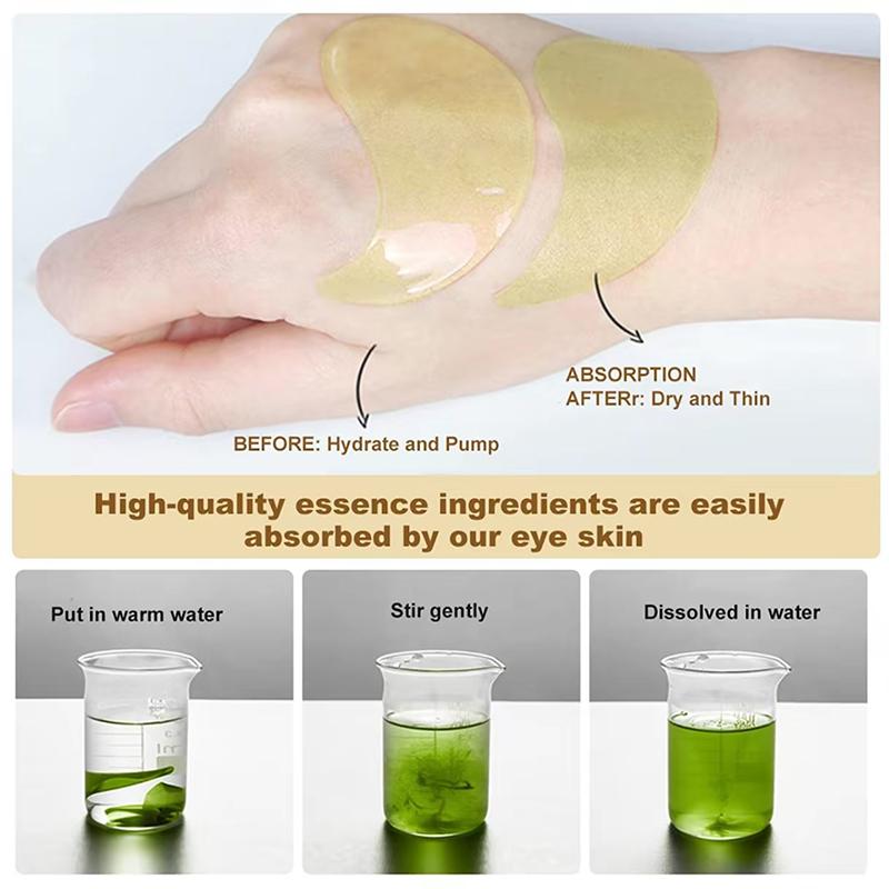 Avocado Moisturizing Eye bagMask,60pcs/set Under Eye Mask, Eye Care Product for Dark Eye Bags, Skin Care Gift Moisturizer Hydrating Comfort