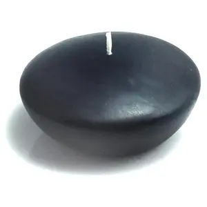 Zest Candle CFZ-064 3 in. Black Floating Candles -12pc-Box