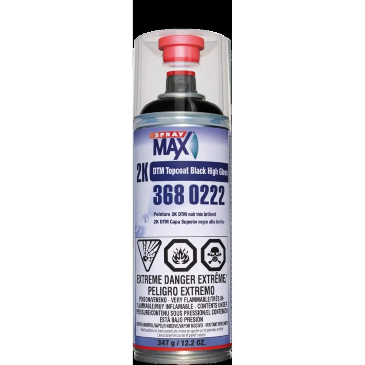 Peter Kwasny SPM-3680222 Can 2K DTM Primer Gloss Black, Corrosion Protection, Durable Finish, Gloss Surfaces