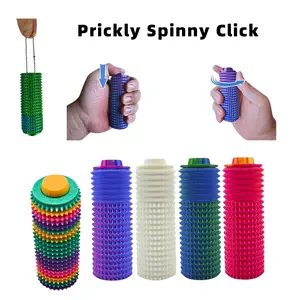 1pcs 3D printed Little Ouchies Pain Fidget Pocket Mini, Spiky Grippie Stim Keychain, Venting Key Pendant For Anxiety Relief Positive,Rubber, Stress Rings