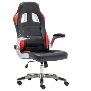 BTEXPERT Black Red Home Office Swivel Adjustable Executive Gaming Chair