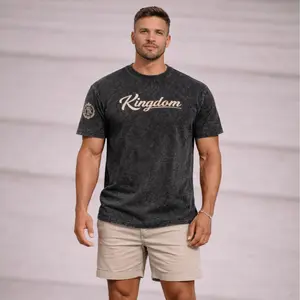 Kingdom Core Tee - Olive Green T-Shirt with Kingdom Script Logo and Arm Logo