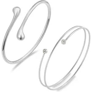 2 count 3 count Arm Cuff for Women Arm Bracelet  Upper   Arms Cuff Set Adjustable Minimalist Accessorie