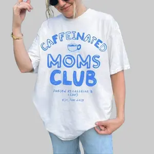Caffeinated Moms Club Shirt, Tired Moms Club Shirt, Funny Mom Graphic Tee, Mothers Day, Trendy Mama Shirt