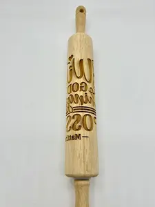 With God All Things Are Possible Embossed Rolling Pin  LARGE IMAGE