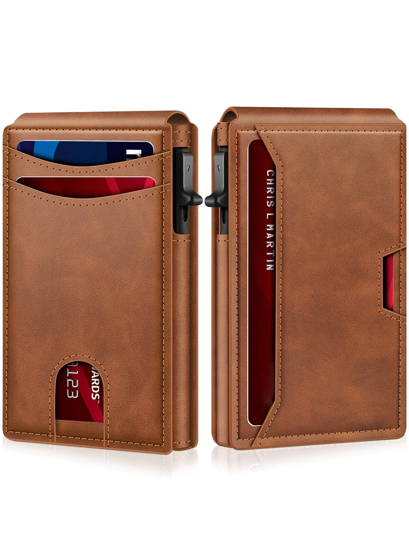Men's Ultra-Thin Aluminum Wallet with RFID Blocking, Credit Card Holder, Slim Card Storage, Minimalist Design Card Slots, Durable Material, Perfect Gift Idea