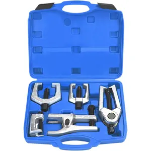 Splitter Removal Kit, Pitman Arm Puller, 5-in-1 Ball Joint Separator, Tie Rod End  Set for Front End Service(Blue)
