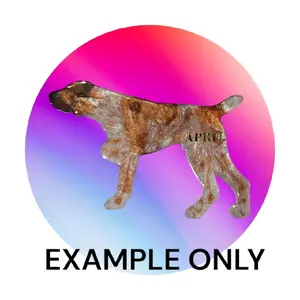 Customizable Resin German Short-hair Pointer Keychain/3D Magnet  - All Proceeds donated to surgery !