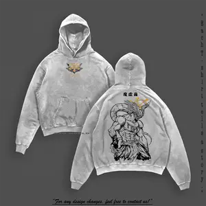 Mahoraga Divine General Ten Shadows Jujutsu Kaisen Tee & Hoodie Washed, Vintage Anime Manga Graphic, Heavyweight Cotton Unisex Streetwear, Iconic Summon Scene