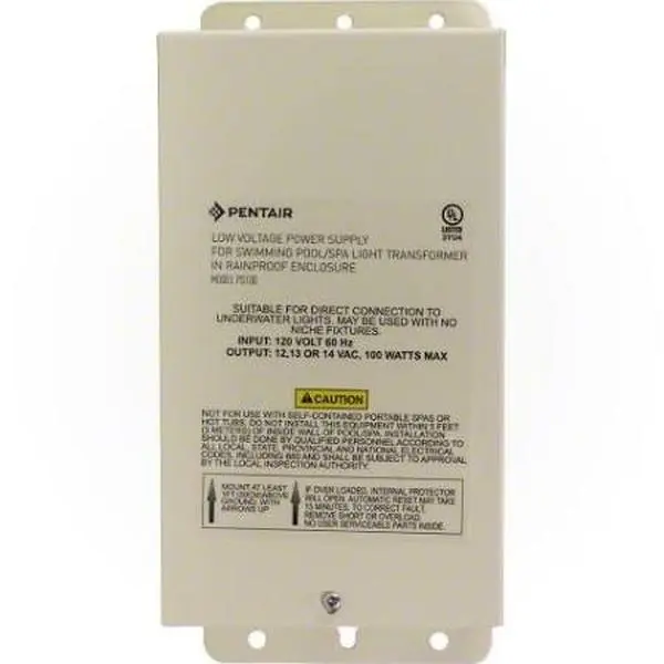 212 MAIN Light Transformer - 100W, 12V-14V, Pacfab 619962 Model for Aquatic Fitness Equipment, Power Transformer