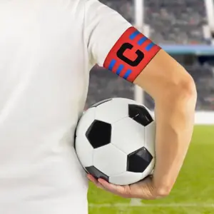 Football Captain Armband, Sports Arm Band for Coaches Players Referees, Soccer Basketball Hockey Games, Team Identifier, Jersey Shorts Gloves, Soccer Training Equipment