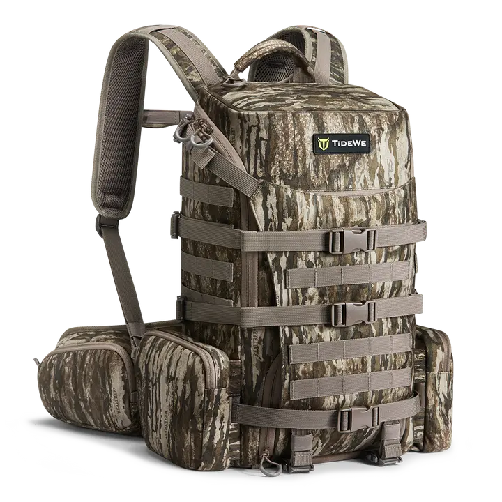 TIDEWE 28L Saddle Hunting Backpack | Realtree Legacy Camo, Climbing Stick & Platform Storage, Rain Cover TIDEWE 28L Saddle Hunting Backpack | Realtree Legacy Camo, Climbing Stick & Platform Storage, Rain Cover