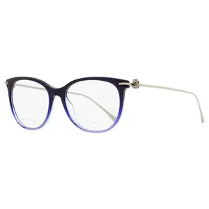 Jimmy Choo Monogram Eyeglasses JC263 DXK Blue Glitter/Ruthenium 54mm