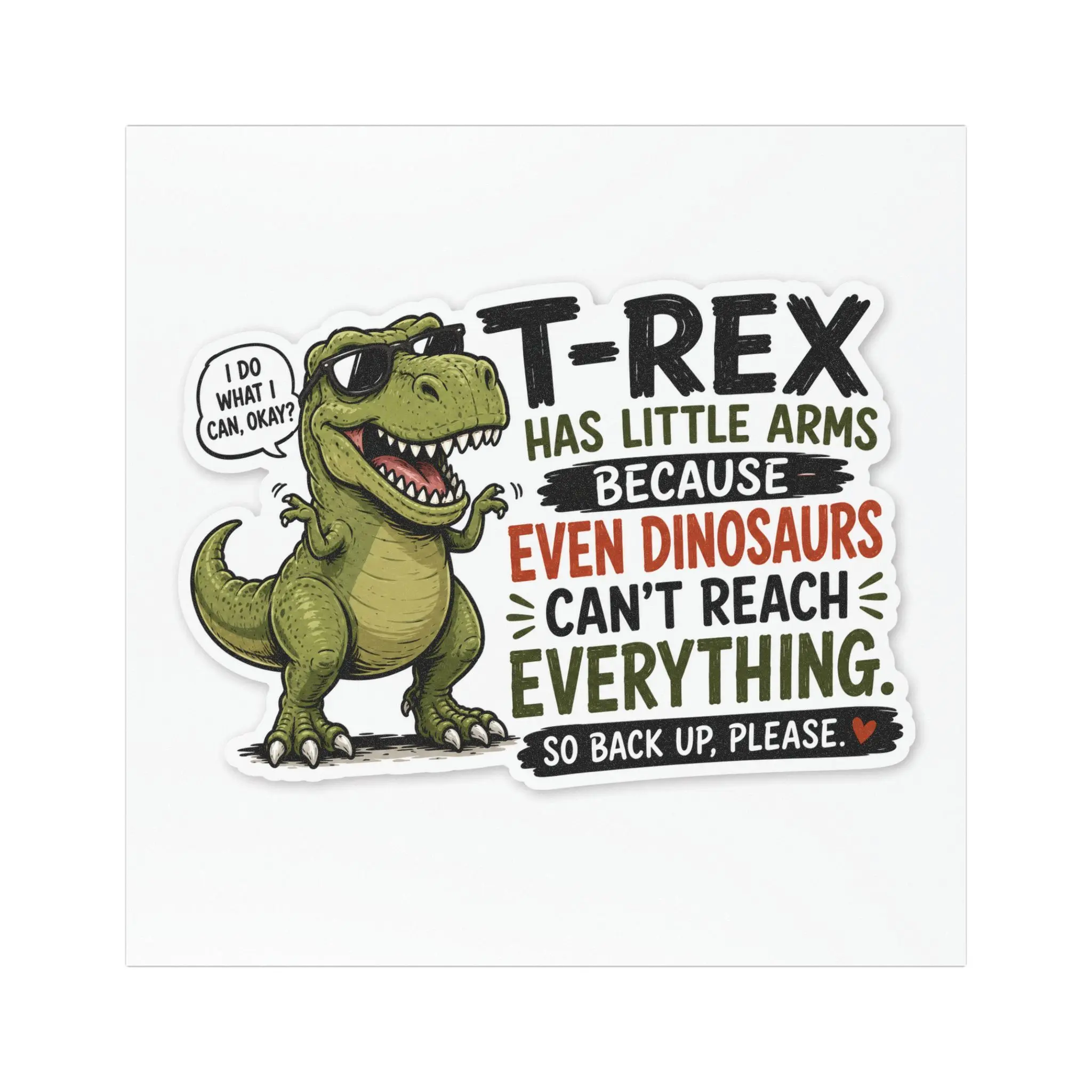 T-Rex Funny Dinosaur Magnet Car Magnet