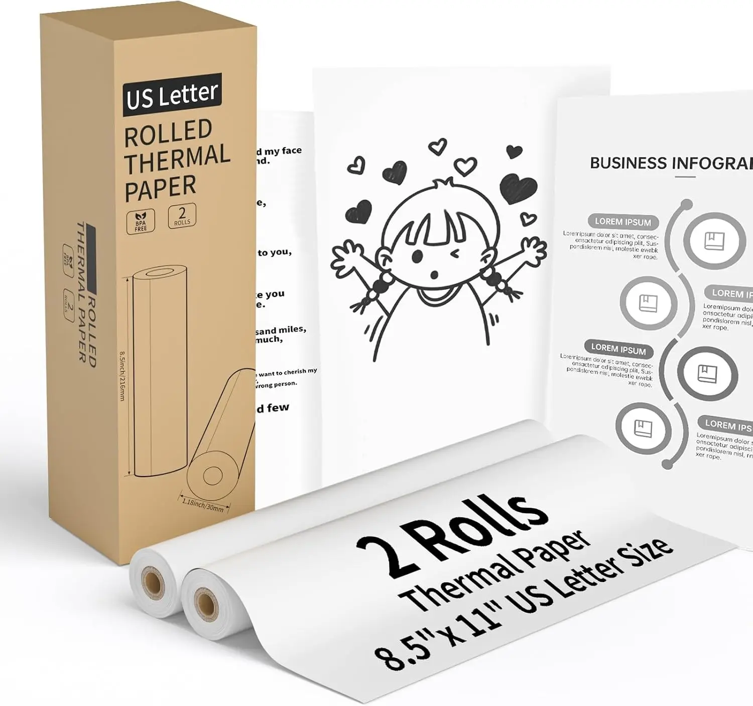 50 Sheets / 2 Rolls