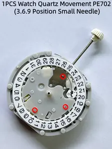1pcs Multifunctional Quartz Watch Movement Pe702, Small Needle at 3.6.9 Positions, No Battery Included, Ideal for DIY Clock Projects