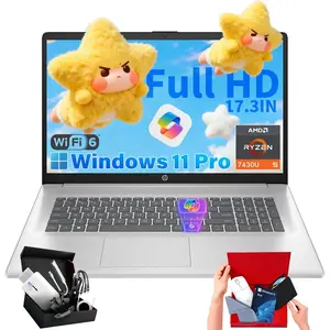 HP 17inch Laptop Business, 17.3" FHD IPS, AMD Ryzen 5 7430U (Up to 4.3GHz), 32GB RAM, 1TB SSD, Windows 11 Pro, Wi-Fi 6, Numeric Keypad, AI Copilot, Office 365 for Web