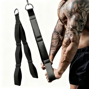 Triceps Rope Attachment Handle, Larger Movement Range, Ideal for Push-Ups and Crunches, Perfect for Professional Gyms