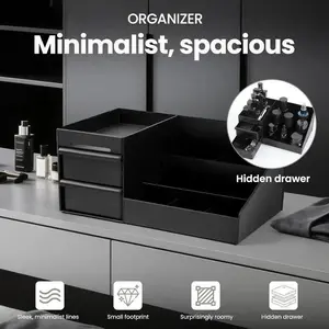 Men's Cologne Storage Rack, Bathroom Organizer, Perfume Tray, Toothbrush Holder, Counter Storage, Sink Brush Stand