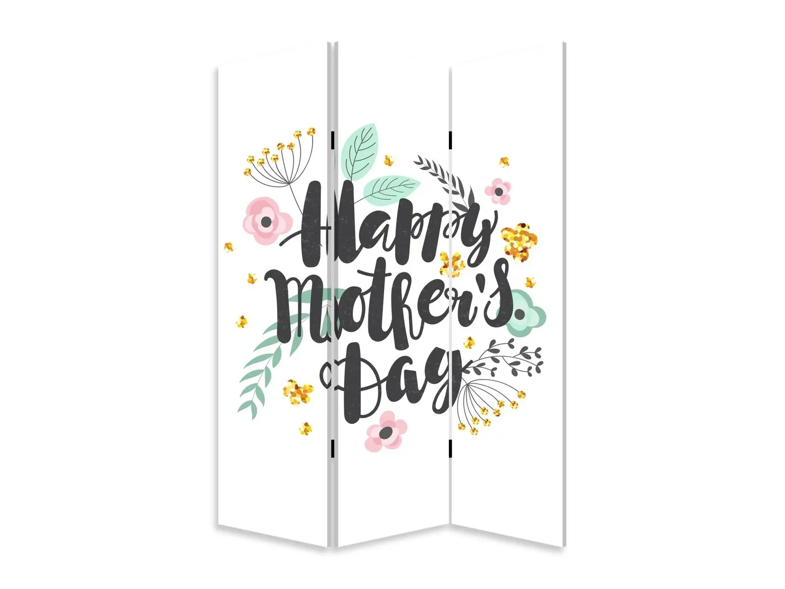 Screen Gems SG-397 72" x 48" Portable Interior Wall Divider - Indoor Furniture, Full-Screen Panel, Decorative Backdrop, 2-Sided View, Ideal for Mother’s Day Gifting
