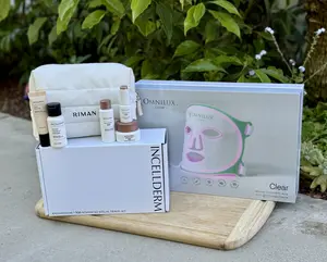 Omnilux Clear LED Face Mask - Blue & Red Light Therapy for Acne Treatment - FDA Cleared & Clinically Proven - Reduces Inflammation & Improves Skin Clarity+ FREE Radiansome100 Advantage Ritual Travel Kit