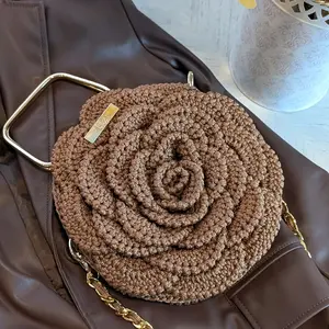 Crochet Handmade Rosetta Crossbody for Women