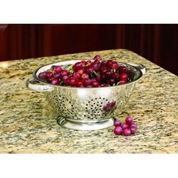 Kitchen Sturdy Stainless Steel Colander, 5Qt Capacity, Oversized Handles, Essential Kitchen Utensils