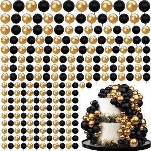 240 Mini Ball Cake Decorations, Foam Balls DIY Cake Decoration Inserts, Perfect for Birthday Wedding Baby Shower Anniversary Cakes